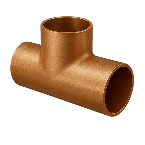 Тройник медный с направленным отводом 15 мм М1р ГОСТ 32590-2013